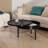 Round Wood Rotating Tray Coffee Table-2129498588