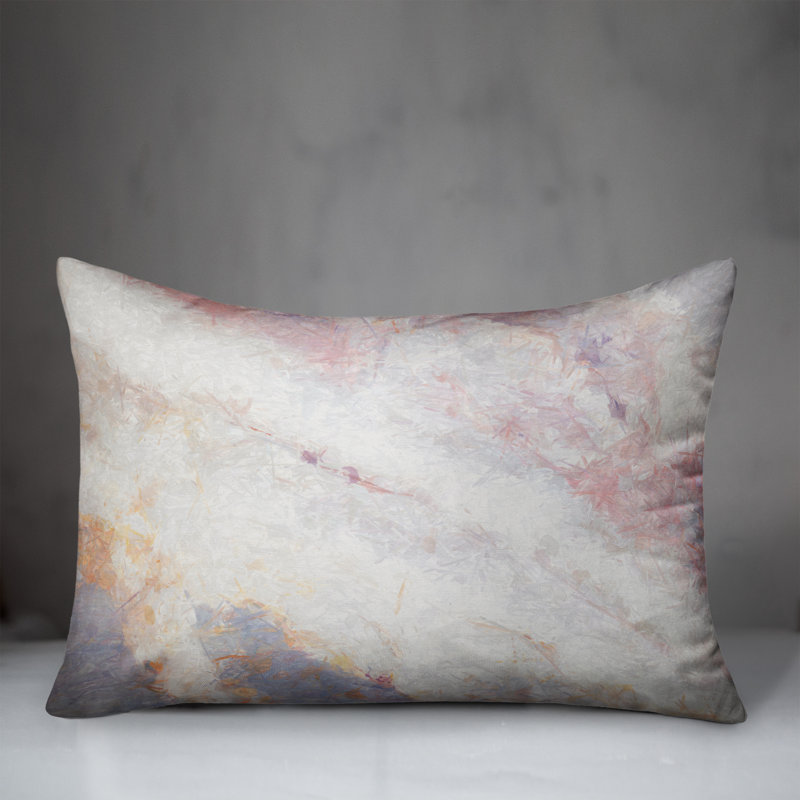 Marble Rectangular Pillow Cover & Insert