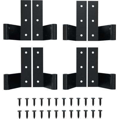 SteelTek Flat 1 1/2" Offset Hinge Shutter Kit, for Heights 60"-80" (Includes 4 Pairs of Hinges)