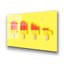 Superbe peinture murale en verre trempé 27,6 po x 39,4 po | 100% verre trempé, épaisseur: 0,16 pouce | Décoration élégante pour le salon ou le bureau, durable et facile à nettoyer, idée de cadeau parfaite
