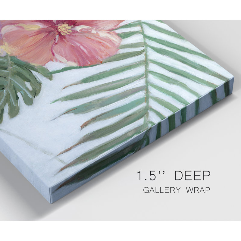 Blooming Hibiscus - reproduction sur toile tendue, H 48 po x l 36 po x P 1 po