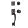 Napa Handleset with Single Cylinder Deadbolt and Round Door Knob and Traditional Round Rosette