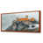 Toile avec cadre flottant brun