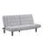 Convertible Futon Sofa Bed, Biscuit Tufted Cushions, Gray 81 Inch-130982899