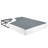 Queen Mattress Foundation In Black Metal - Textured Fabric Covering 12 Support 700lb Weight Capacity Simple Assembly 8.5" Height Construction 12 Slat 700lbs Easy Setup Tall