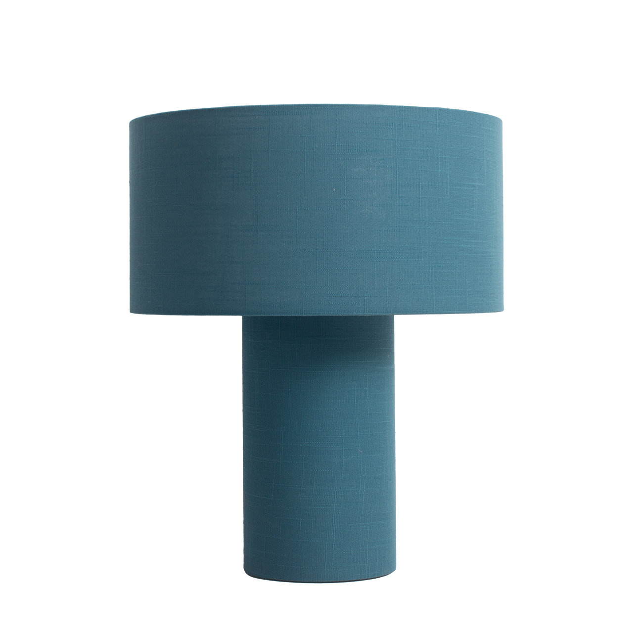 Dimmable Linen Table Lamp, Blue