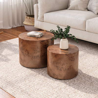 Ensemble de 2 tables basses gigognes