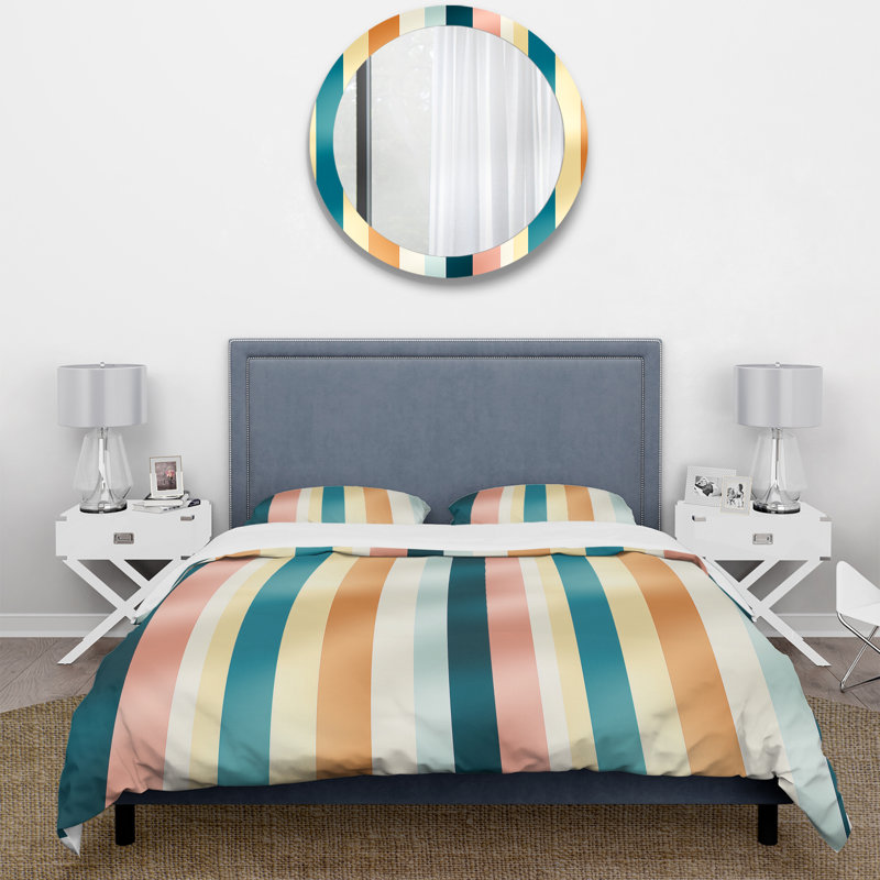 Ensemble de housse de couette Retro Revival, Housse de couette pour très grand lit et 2 très