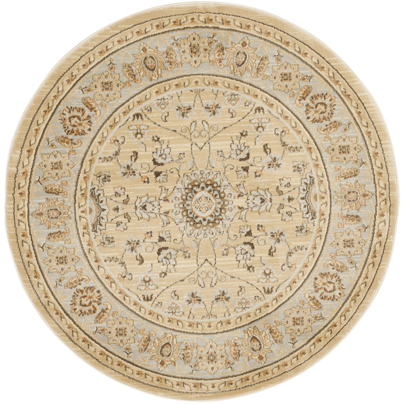 Lavelle Performance Oriental Rug, Round 5'
