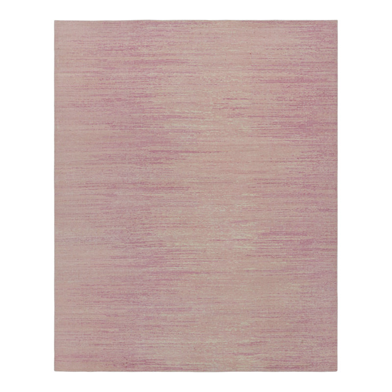Rug & Kilim’S Textural Rug In Pink And Beige Striae
