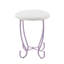 Table de coiffeuse, ensemble de coiffeuse en cuir synthétique blanc et clair, coiffeuse de maquillage