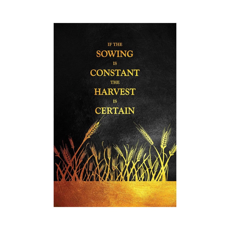 Constant Sowing Certain Harvest by Adrian Baldovino - Wrapped Canvas Print, 20.32 cm H x 30.48 cm W