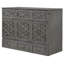 Stylish Grey Bed With Abundant Drawer Space Brushed Robust Structure - Durability-290675126