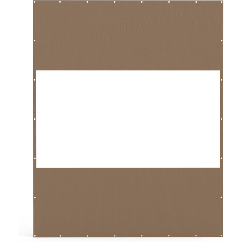 Rideau transparent d'extérieur robuste, Brun, H 118,9 po x l 95,3 po