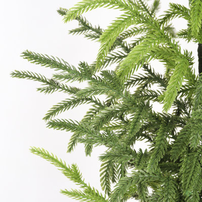 Ensemble de pin artificiel 4 pi Norfolk 4 pièces, plantes en pot pour Noël, bourre et rangement faciles, décoration intérieure / extérieure