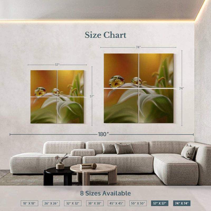 Alvord Flower Mist, 74" H x 74" W