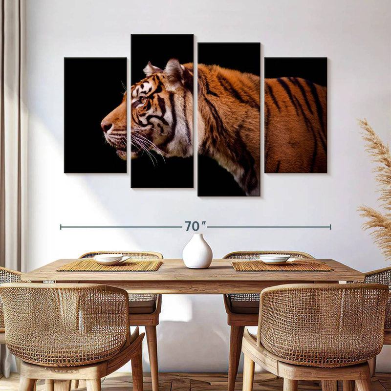 Brampt Royal Tiger, 42" H x 68" W
