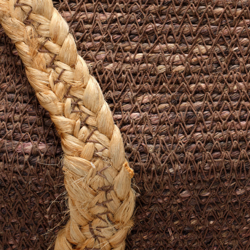 Panier en jonc de mer Python, brun