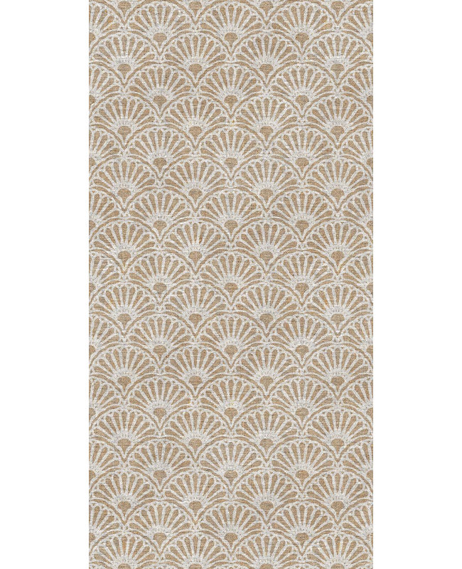  Shell Beige Easy to Clean Vinyl Mat, Tapis de couloir 3 pi x 9 pi