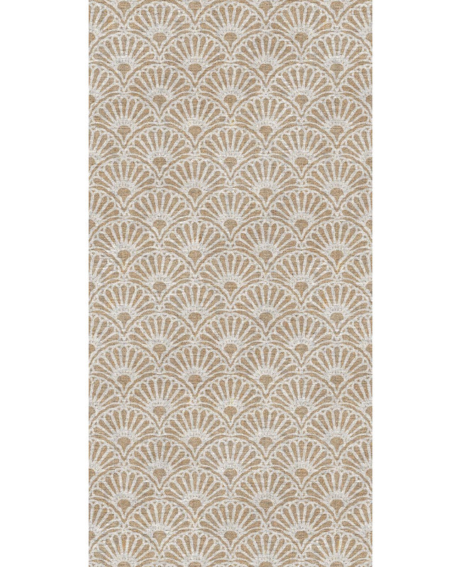 Tapis de cuisine beige Shell, Rectangulaire 2 pi x 4 pi