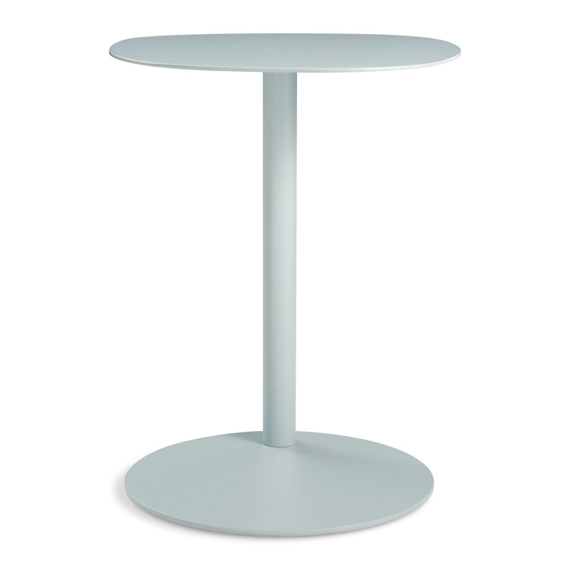 Swole Single End Table, 20" H x 20" W x 15" D, Polished Stainless