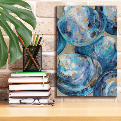 Art mural sur toile Dovecove «Beyond Blue Shells Light» par Jeanette Vertentes