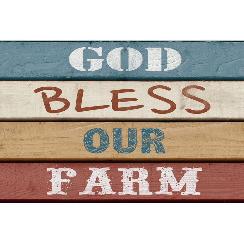 Farm Sentiment IV by Alonzo Saunders - Wrapped Canvas Art Prints, 30cm H x 46cm W