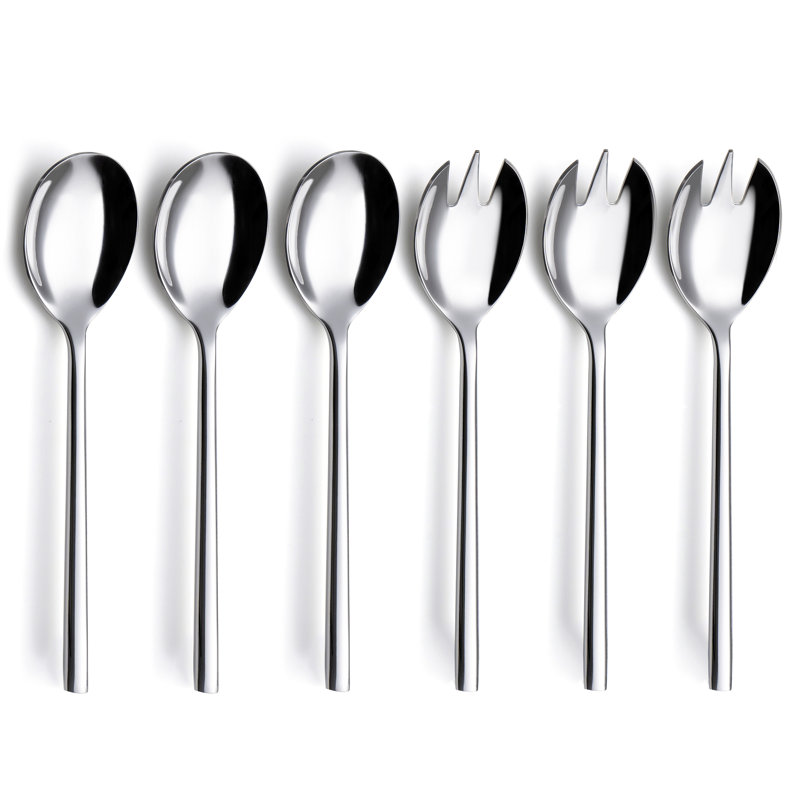 Ensemble de couverts en acier inoxydable 18/8 de qualité supérieure Annova 6 pièces - Fourchettes et cuillères