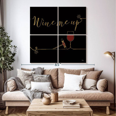 Tergel Underlined Wine II Black