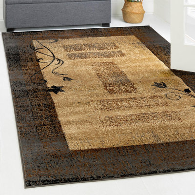 Apex Abstract Beige/Brown Area Rug