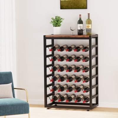 Pueblo 30 Bottle Floor Wine Bottle Rack in