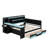 Modern Bed Frame with Built-in Charging Station and Storage Drawers-856530772