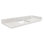 Plateau de meuble-lavabo 49,5 po x 22 po avec centre central 8 po Transolide Silestone 7,5 x 49,5 x 22,25 po