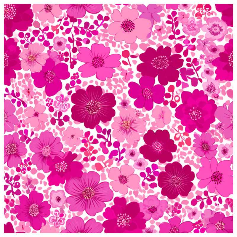 Jeté Floral, L 60 po x l 50 po, Floral rouge / rose