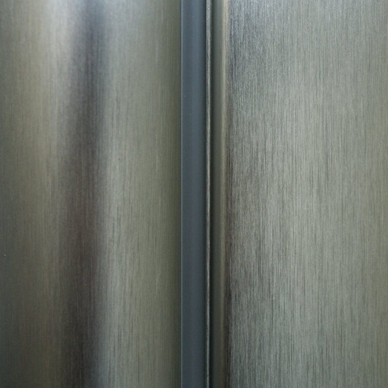Porte de baignoire pivotante sans cadre 33,5 "x 60", Argent brossé