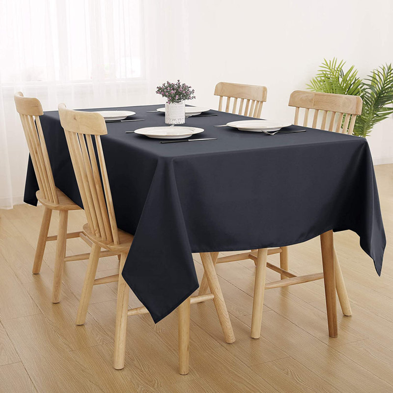 Symple Stuff Oxford Decorative Tablecloth Wipeable Rectangle Water Resistant Tablecloth, 137cm D x 200cm L, Red