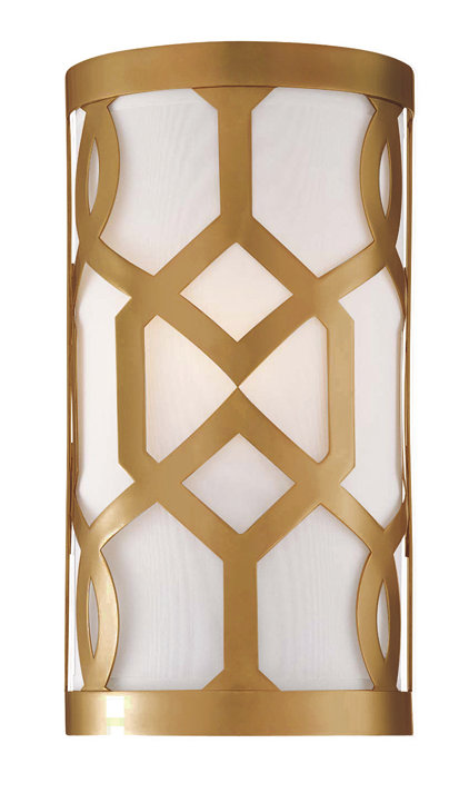 Horrocks 1-Light Wall Sconce, Aged Brass