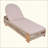 Outdoor Chaise Lounge Chair, Acacia Wood Pool Chair With Adjustable Backrest And Cushion, Outdoor Lounge Chair For Beach, Yard, Or Poolside (Rope)-1761947171-1761947170