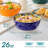 6-Piece Bohemian Decal Cereal  Bowl Set, 6 Unique Assorted Floral Patterns,  26oz cereal bowls for Serving (Set of 6)