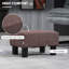 40cm Wide Tufted Solid Colour Footstool Ottoman-1502491689