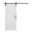 Porte de grange en bois manufacturé 3-Lite 84 po avec quincaillerie-96677838