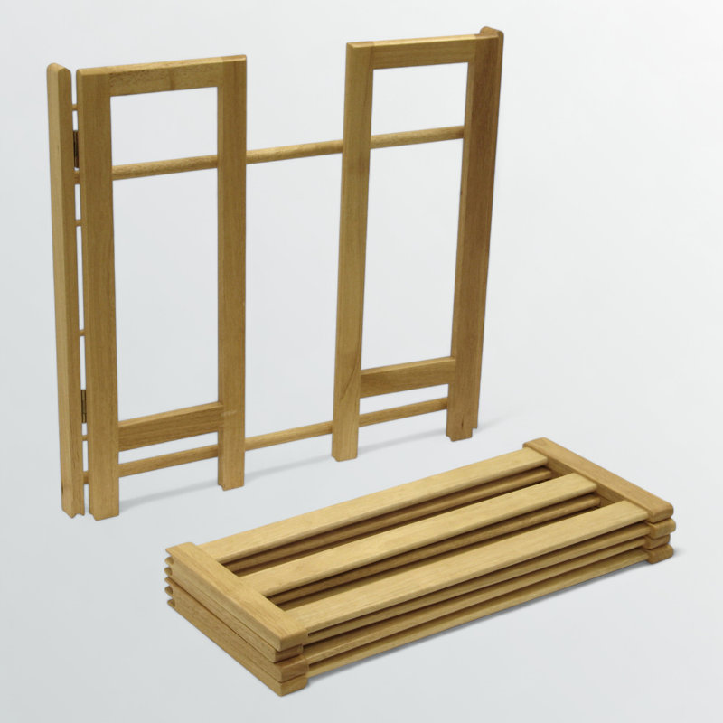 Ibbine Natural 4-Tier Stackable Shoe Rack