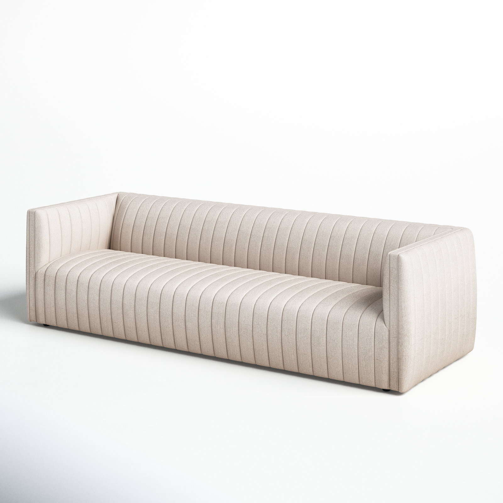 Brandt Genuine Leather Sofa, Dover Crescent, 26.5" H x 97" W x 35" D