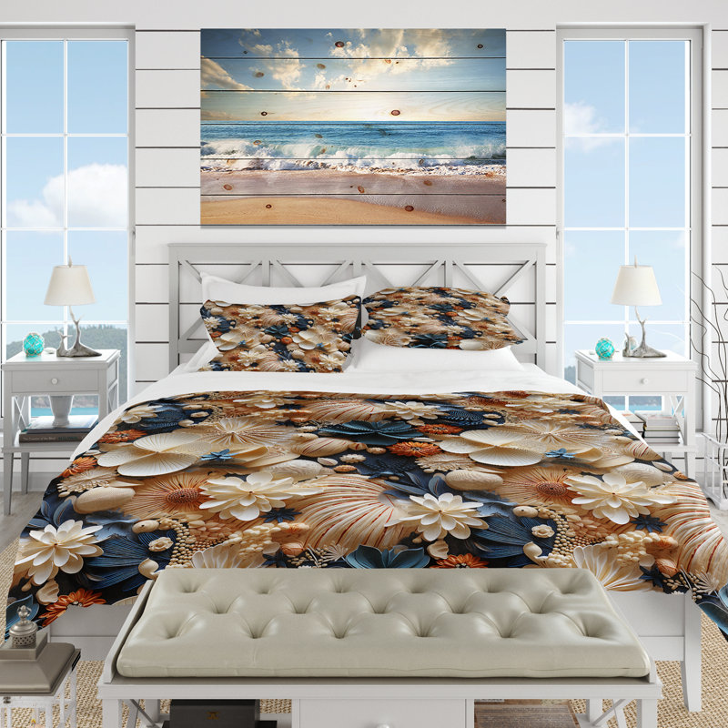 Literie Thurner, Housse de couette pour grand lit et 2 taies décor