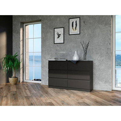Shay 120 cm W Chest of 6 Drawers