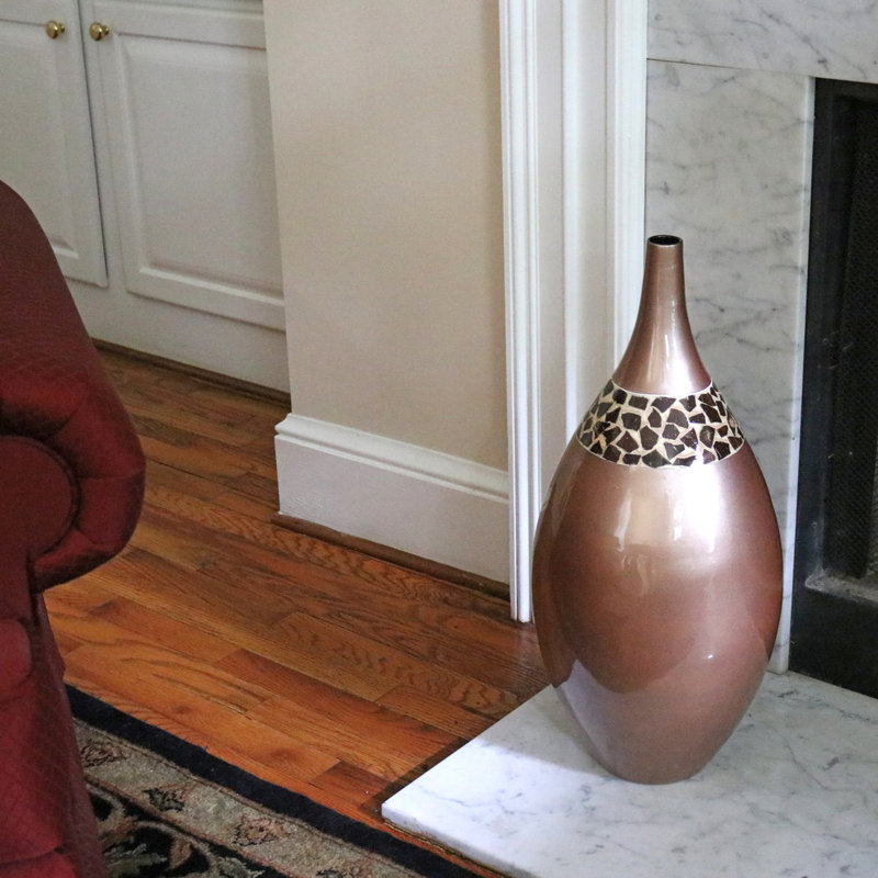 Daphne Handmade Ceramic / Porcelain Floor Vase, 24" H x 9" W x 9" D