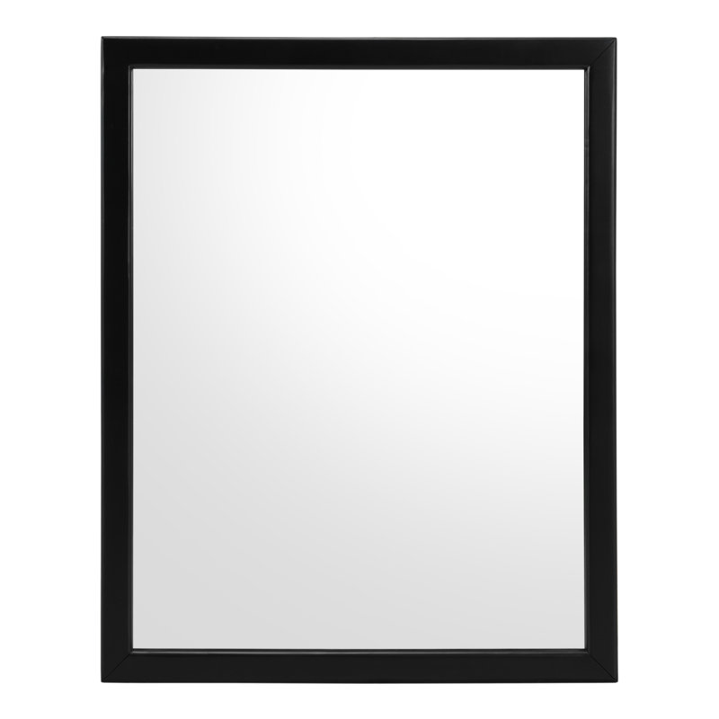 Haring - Modern Acacia Mirror, Black