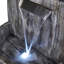 Fontaine à barre en résine avec lumière