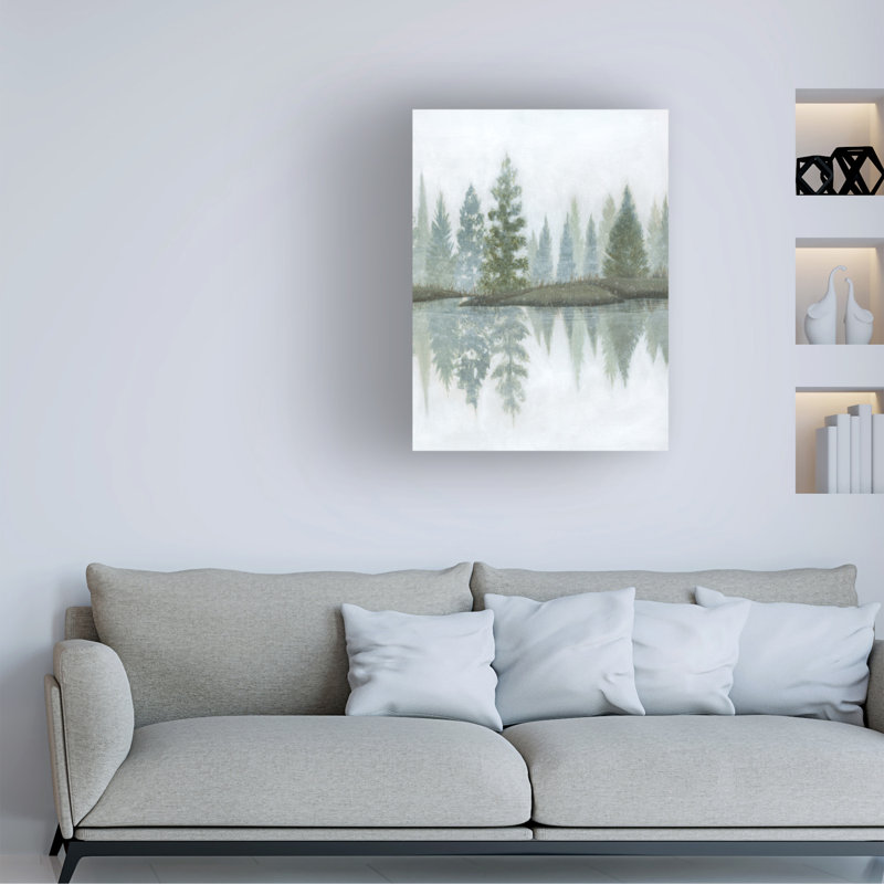 «Hazy Winter Reflections II» sur toile par Grace Popp, H 19 po x l 14 po x P 2 po