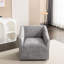 Fauteuil pivotant 360 ° en gris chenille - Rehaussez l'ambiance moderne et fonctionnelle de votre cinéma maison-420167062